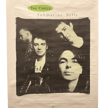 Vintage The Chills "Submarine Bells" Promotional Poster '90