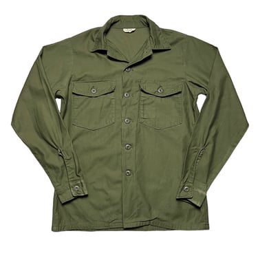 Vintage 1970s OG-107 US Army Utility Shirt ~ fits M ~ Military Uniform ~ 