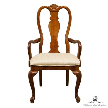 BERNHARDT FURNITURE Solid Cherry Queen Anne Dining Arm Chair 