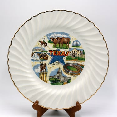 vintage Sheffield Texas Souvenir Plate 