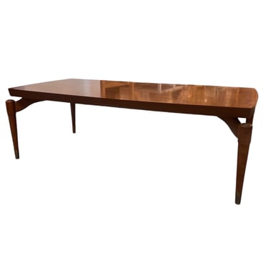 Free Shipping Within Continental US - Vintage Mid Century Modern WalnutCoffee Table with Rocket Legs Laminate Top 