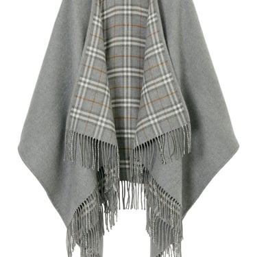 Burberry Women Check Reversible Wool Cape