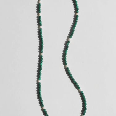 Pearl & Malachite Bead Strand - Takara