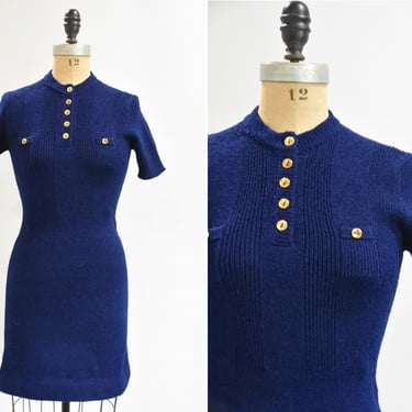 1960s Swinging Sixties knit dress 