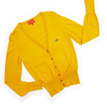 Vivienne Westwood S/S 2009 yellow cardigan