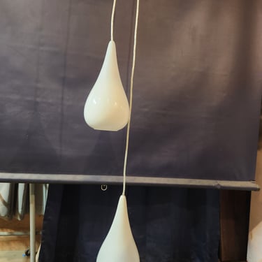 Contemporary Dual Teardrop Pendant Light 10 x 78