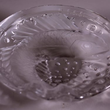 Lalique Concarneau Crystal Fish Dish 