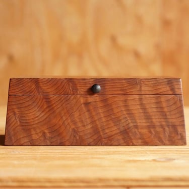 Michael Elkan Burled Redwood Jewrlry Box 
