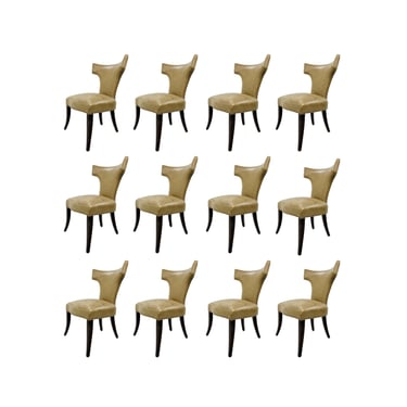 #1426 Set of 12 Klismos Style Dining Chairs