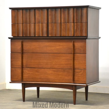 Walnut Tall Dresser by United Furniture 