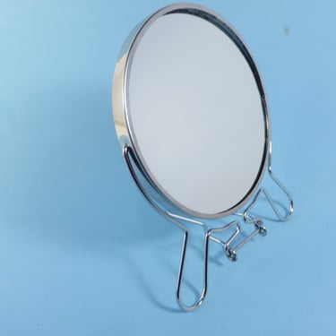 Vintage Vanity Mirror - Small Standing Vanity Mirror - Folding Make Up Mirror 