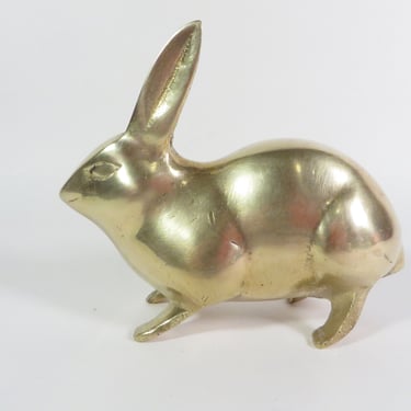 Vintage Brass Rabbit - Brass Rabbit Figure 