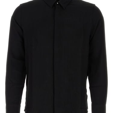 Ami Unisex Black Wool And Viscose Shirt