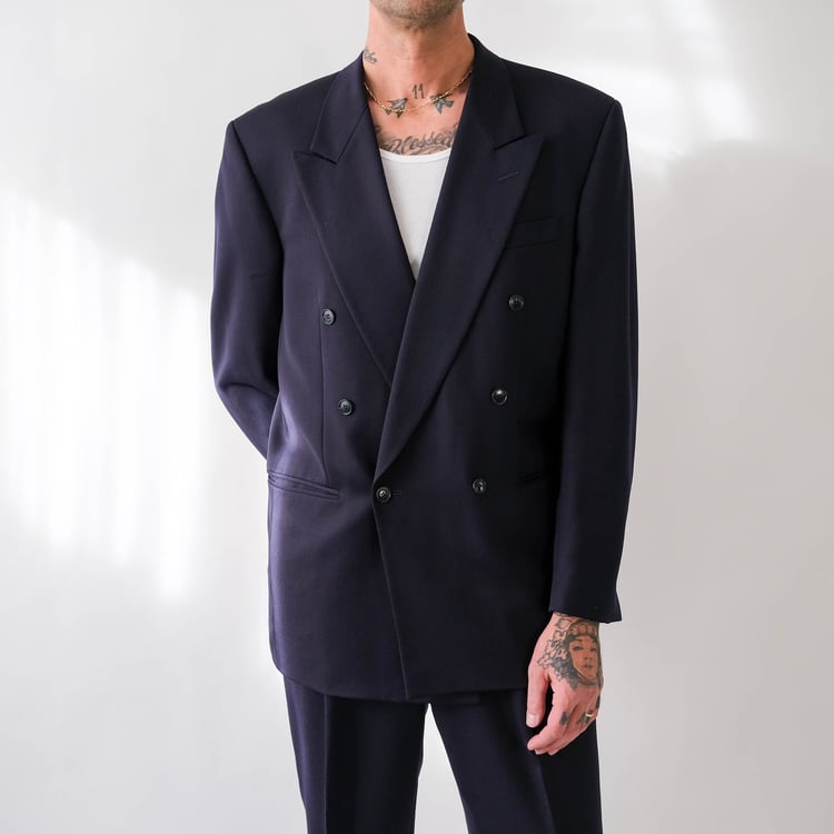 初期 80s GIORGIO ARMANI vintage ダブルスーツ 48 xs2x