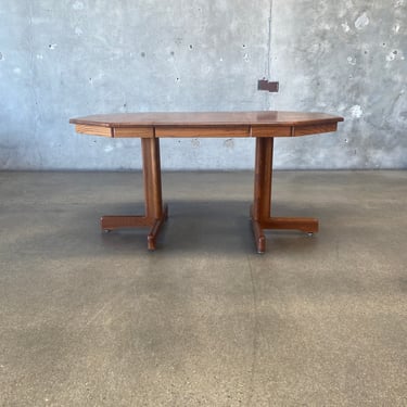 Mid Century Oak Dining Table W/ 6 Chairs