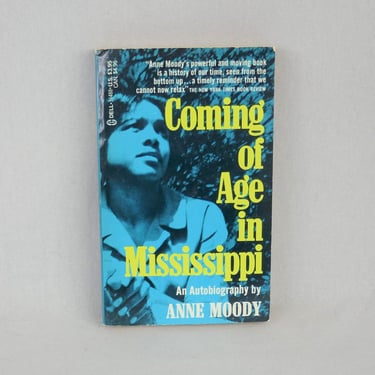 Coming of Age in Mississippi (1968) by Anne Moody - Autobiography Memoir - Vintage Civil Rights Movement Book 