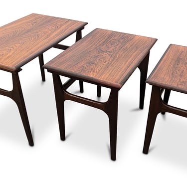 Set of Rosewood Nesting Tables - 032450