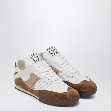 Chloé Chloé Kick Natural Brown Sneaker In Mesh And Leather Women