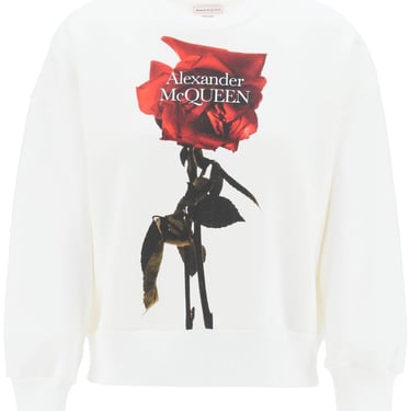 Alexander Mcqueen Shadow Rose Sweatshirt Women