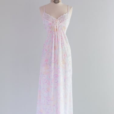 Vintage Midsummer Nights Dream Peignoir By Christian Dior / Medium