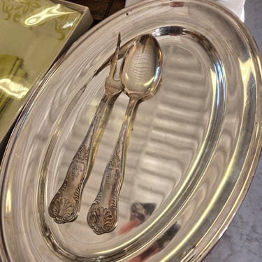 antique french silverplate serving utensils