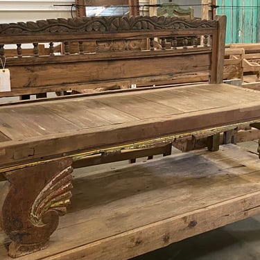 Vintage Madura Teak Bench  from Terra Nova Designs Los Angeles 