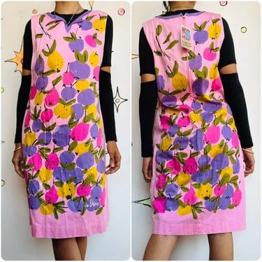 Vintage 60s 70s Vera Dress | Art Wear Resort | Signed Designer Print | Size 14 