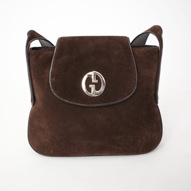 1980s Gucci Suede Shoulder Bag*