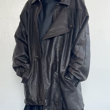 Cocoa Bean 3/4 Leather Jacket (M/L)