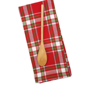 Red Christmas Plaid Kitchen Towel 