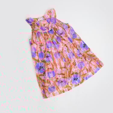 Vintage 60s Vera floral nightgown mini dress 