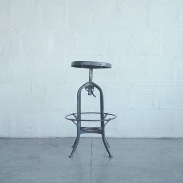 Industrial Toledo Metal Barstool
