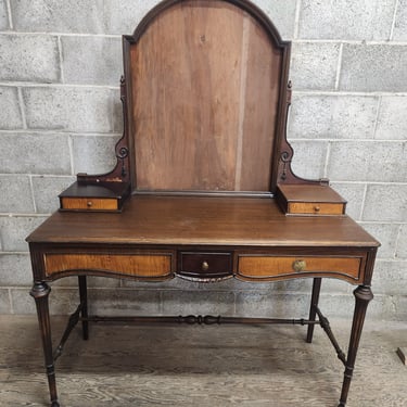 Antique Berkey and Gay Vanity Table 45.25 x 18.75 x 61.75