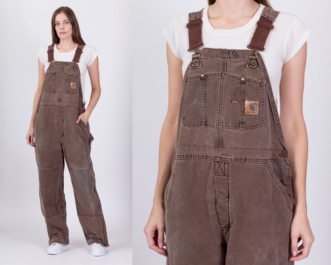 90s Carhartt Made In USA Unisex Insulated Overalls - 38x32, Flying Apple  Vintage