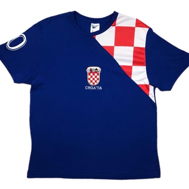 Vintage Y2K Croatia National Soccer/Football Team “Uvijek Vjerni” Supporters Club Graphic T-Shirt Size Large 