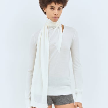 Toteme Women Draped-Scarf Wool-Blend Top