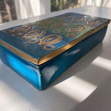 MCM Cigarette Box, Ceramic, by Aldo Londi for Bitossi, Italy, circa 1960s 