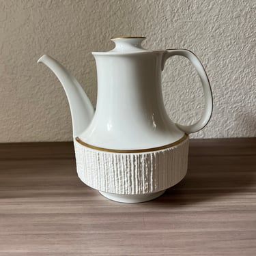Vintage Mid Century Modern Richard Scharrer Design for Thomas Rosenthal Germany Porcelain ARCTA Teapot Coffee Pot Iconic Modernist Design 