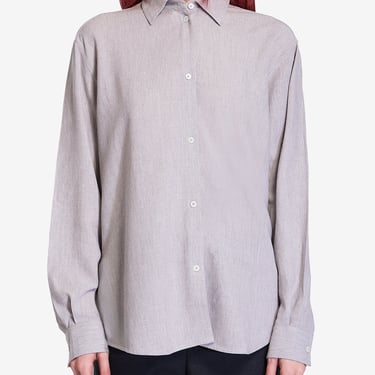 Toteme Women Fluid Grey Mélange Shirt