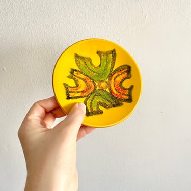 Vintage Poole England ceramic plate Delphis series 1960s 1970s 