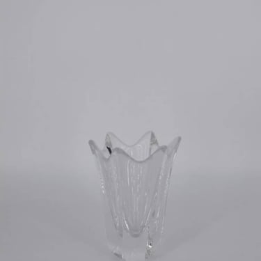 Vintage Scandinavian Crystal Tulip Vase by Jan Johansson for Orrefors, 1970s 