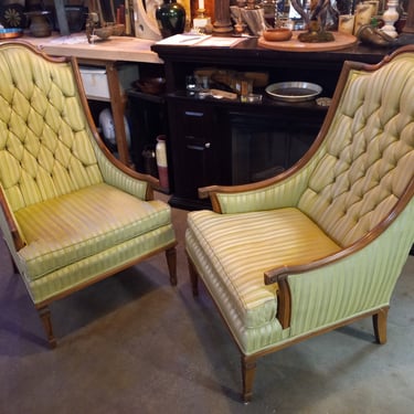 Pair of Vintage Highback Chairs