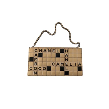 Chanel Beige Crossword Shoulder Bag