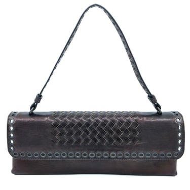 Bottega Veneta Woven Leather Baguette Bag