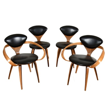 Set of 4 (2 Arm + 2 Side) Vintage Cherner Dining Chairs in Excellent Vintage Condition!
