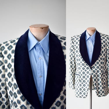 Vintage Formal Menswear Paisley Suit Jacket 