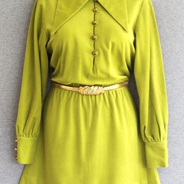 1960 -70s - It's Not Easy Being Green - Mod Mini - for Saks Fifth Avenue - Estimated size S 