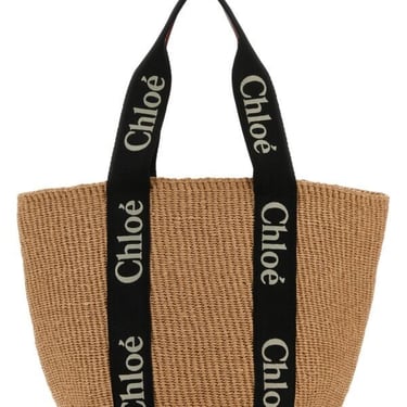 Chloe Women Paper Large Woody Shopping Bag