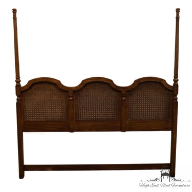 DREXEL HERITAGE Chartwell Collection Rustic European King Size Cane Paneled Headboard 114-531 