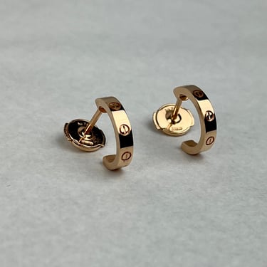 Cartier Love Earrings Small Yellow Gold Belltown Seattle Wa